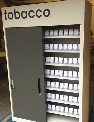 Cigarette Tobacco Gantry Cabinet / Cigarette Display Sliding Doors
