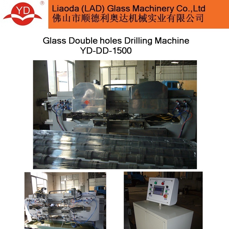 Manual Glass Drilling Machine/Manufature Supply Small Size Glass Double-Hole Drilling Machine
