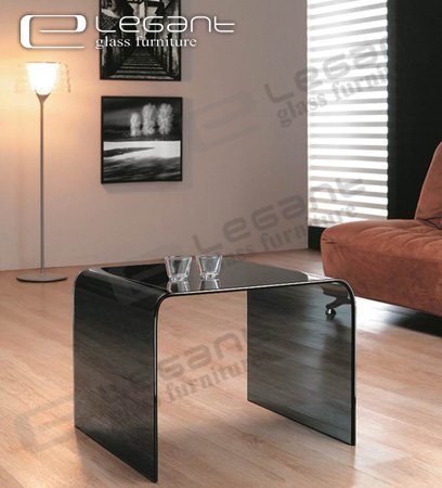 Oval Glass Coffee Table with Elegant Shape, and Simple Beauty