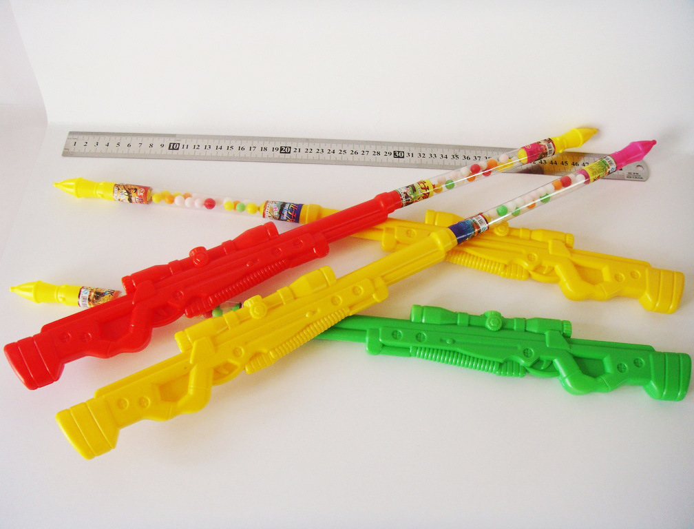 Plastic Long Toy Gun with Candy