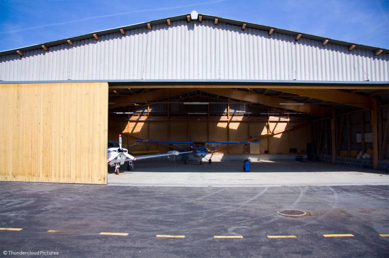 Structural Steel Airplane Hangar