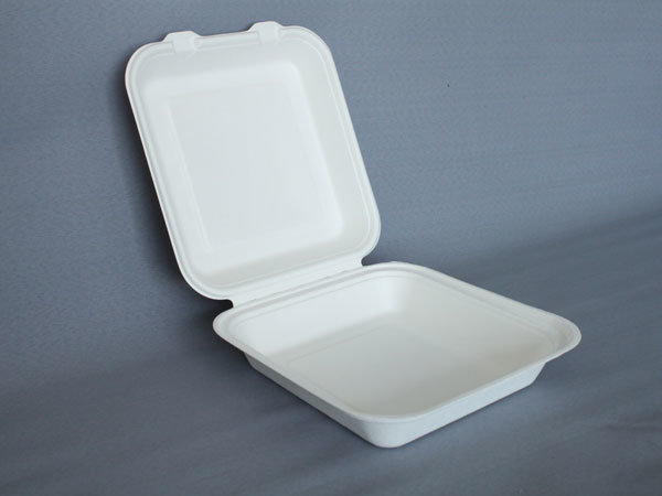 Biodegradable Tableware, Sugarcane Fiber Tableware, Wheat Straw Fiber Tableware, 8 Inch Box