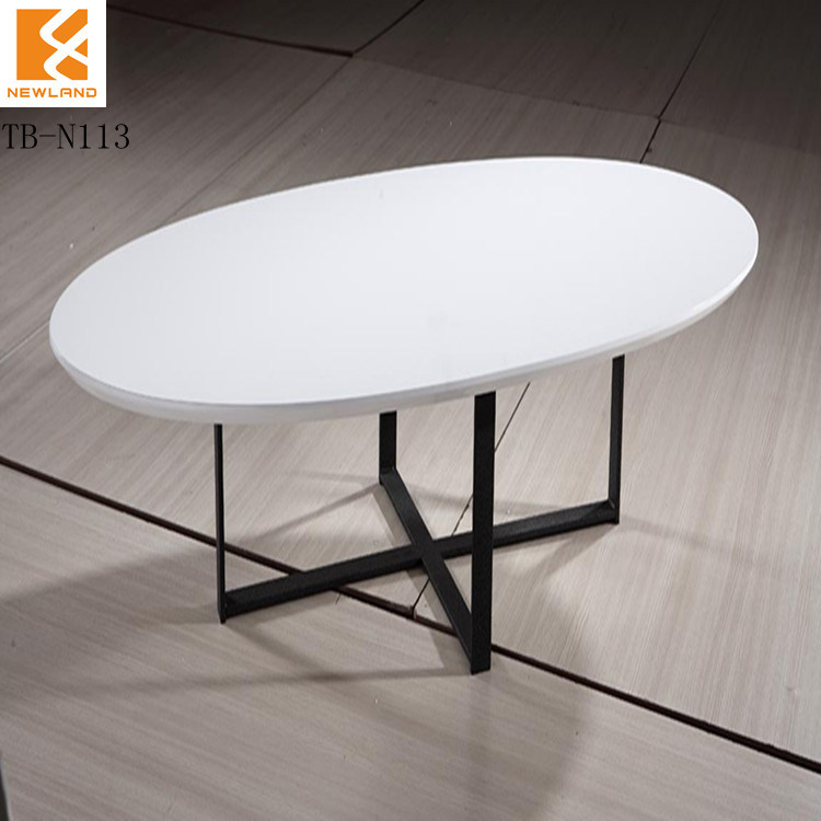Foshan Newland Furniture ,Home Furniture,  Modern Steel Leg Coffee Table (TB-N113)