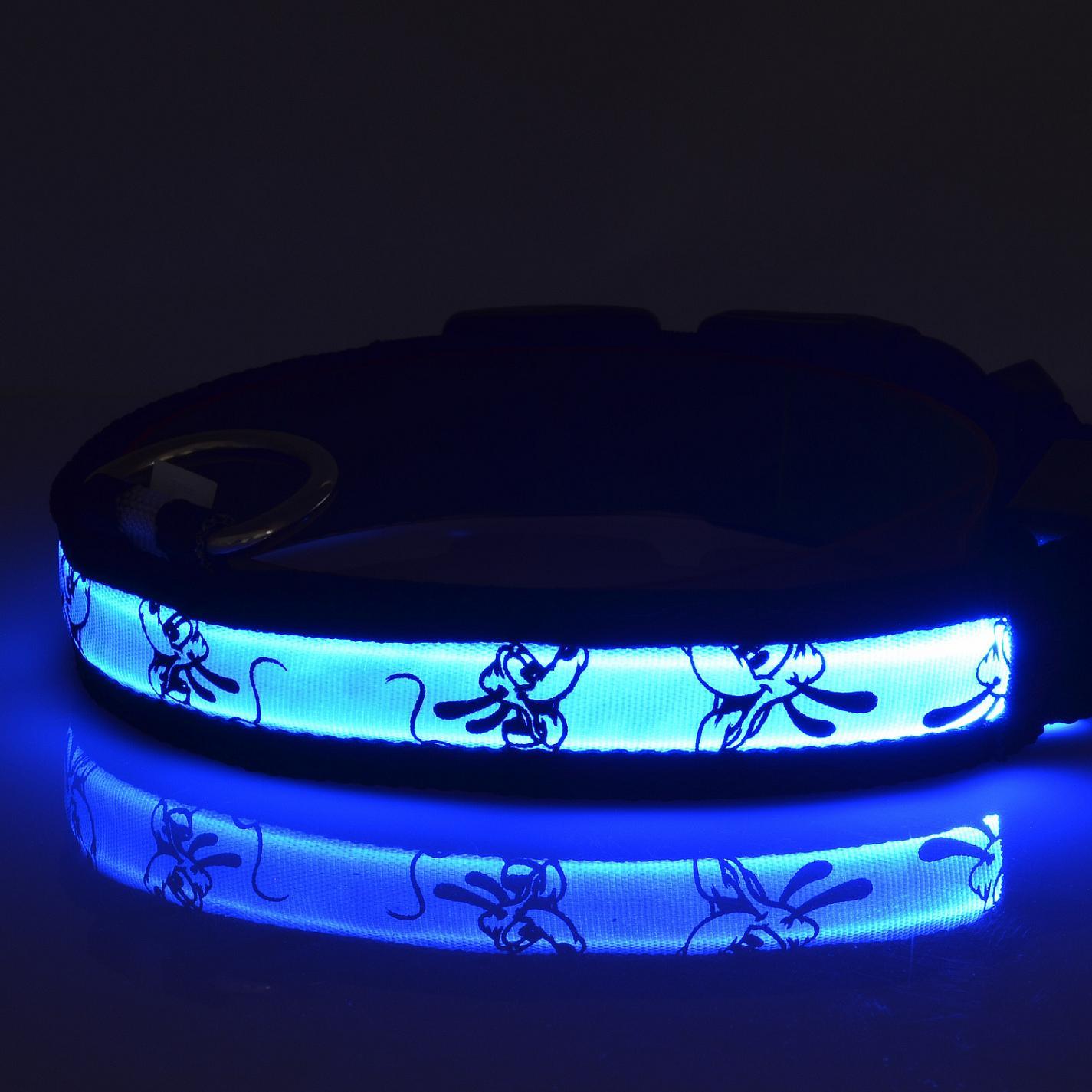 Colorful LED Pet Collar with Image