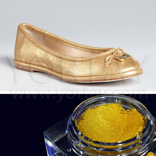 Gold Pearl Pigment for Leather Industry, High Temperature Resistance Pigment