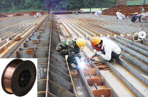 Steel Structure Construction Building Use CO2 MIG Welding Wire (ER70S-6)
