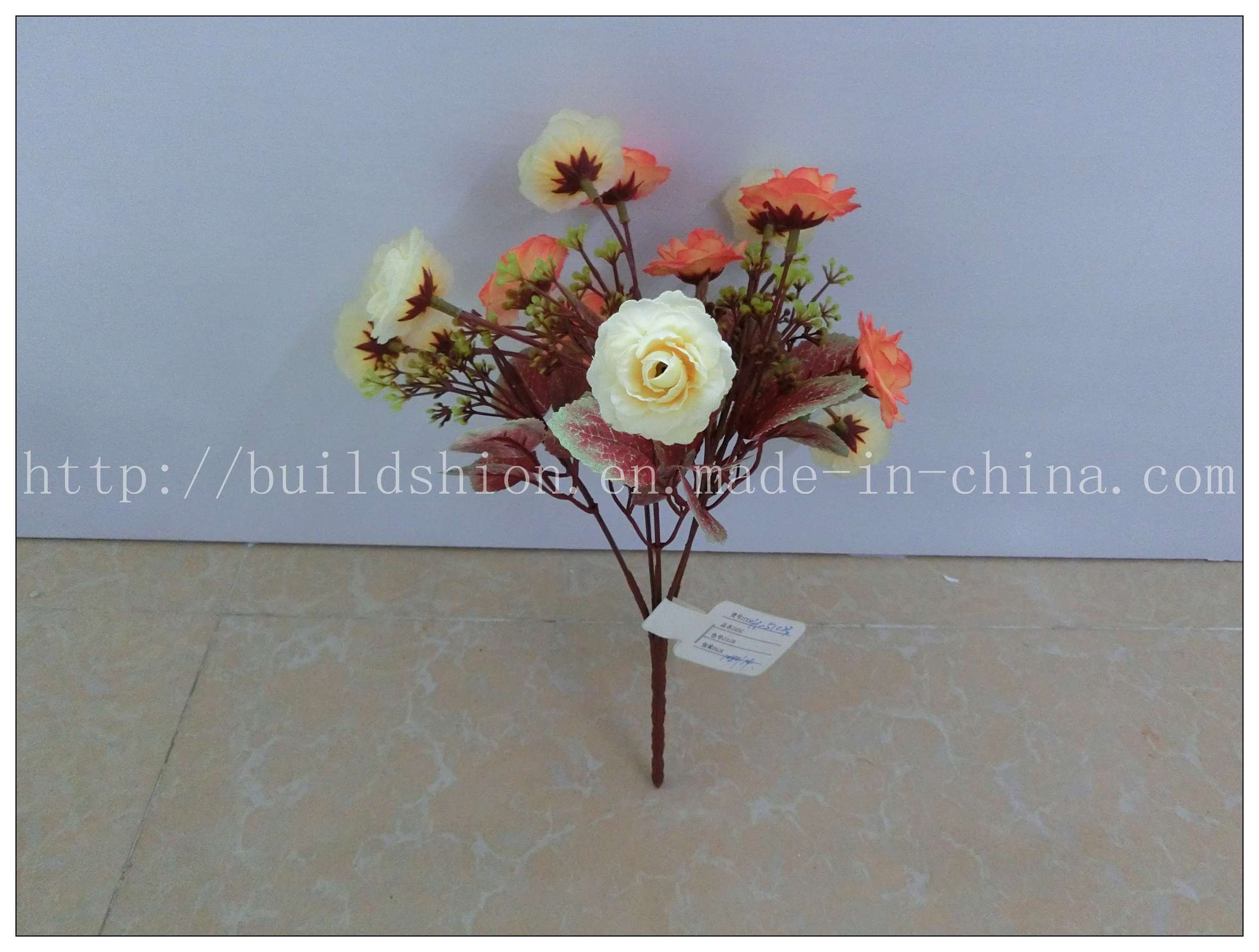 Holiday Decoration Artificial Flower Rose (BH51023)