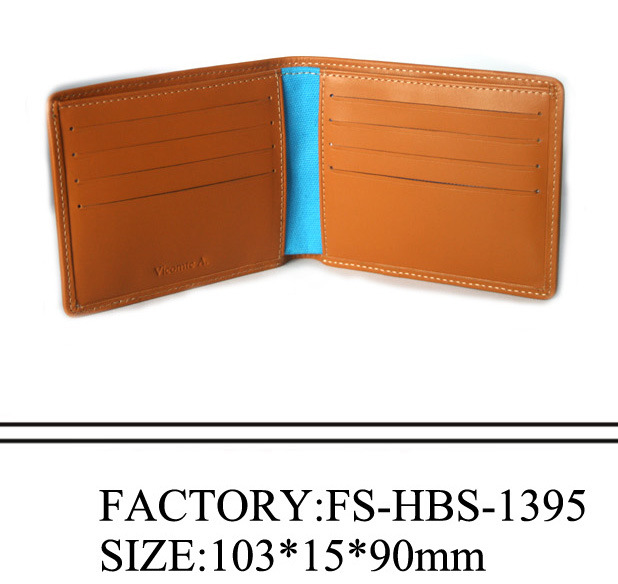 2folds Canvas/Genuine Leather Wallet