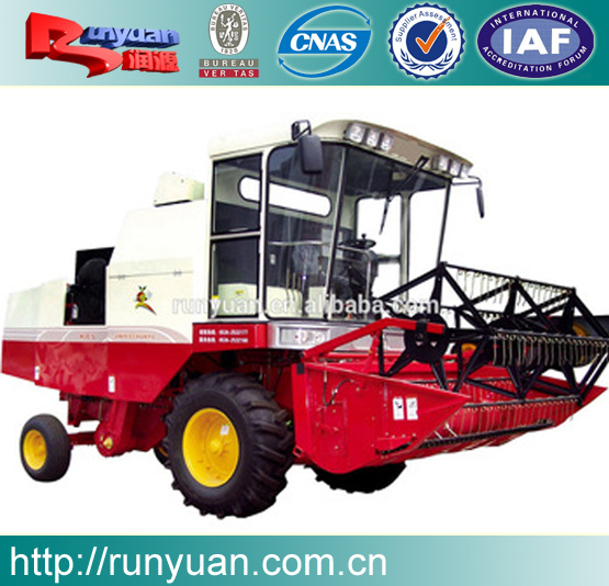 4lz-5 Wheeled Type Rice Combine Harvester China Manufacturer
