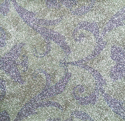 Glitter Flower Design Synthetic Leather (CP45)
