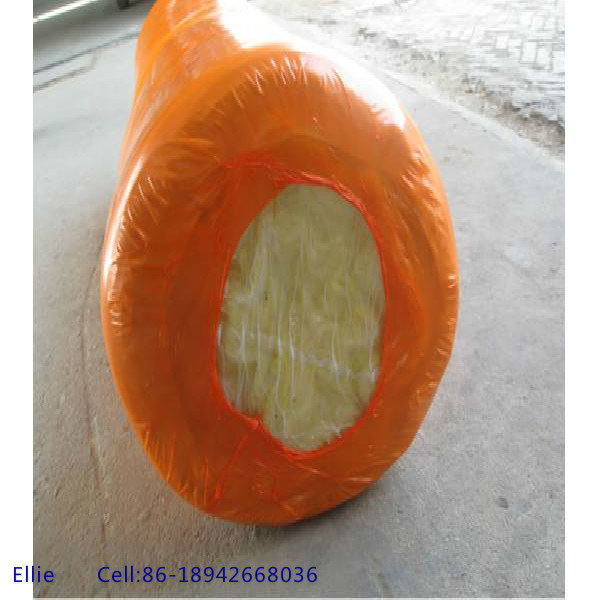 12kg/M3 and 16kg/M3 and 24kg/M3 Fiber Glass Wool Blanket with Yellow PE Shrinkage Package