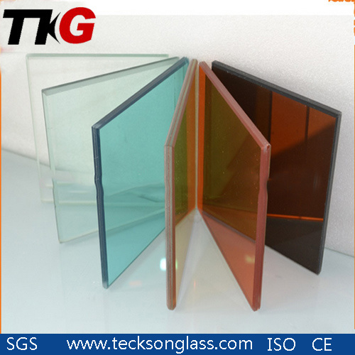 Green /Bronze /Clear Reflective Safety Laminated Glass with High Quality