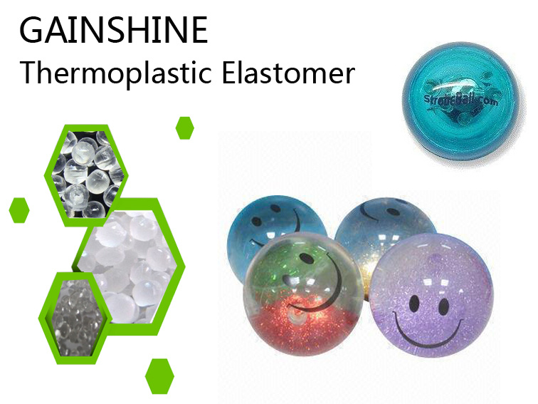 Gainshine High Elasticity TPE Material Manufacturer for Bouncing Ball