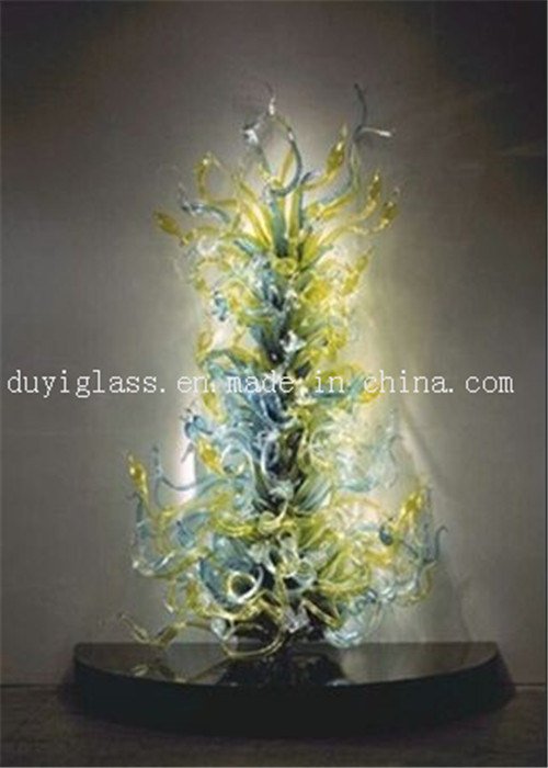 Multicolour Art Blown Glass Craft Sculpture for Decoration