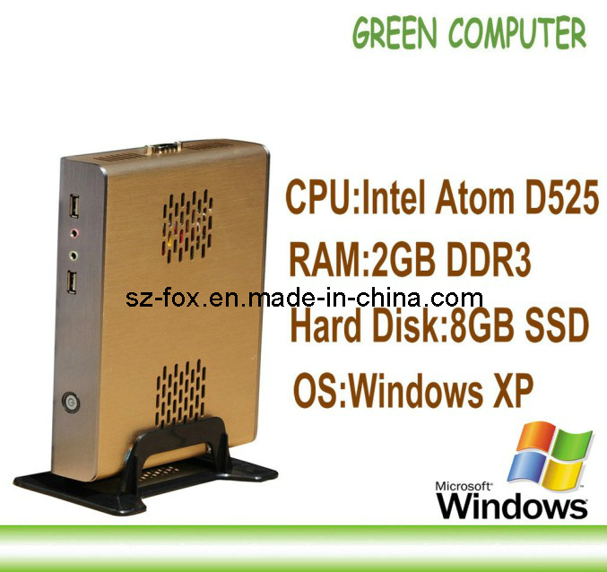 2013 Last X86 Desktop Computer Thin Client Network Terminal Tablet with Windows XPE Embedded D525 CPU 2GB RAM 8GB SSD