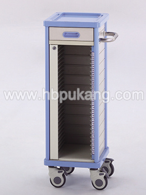 F-13-4 ABS Hospital Trolley for Record (25 shelves)