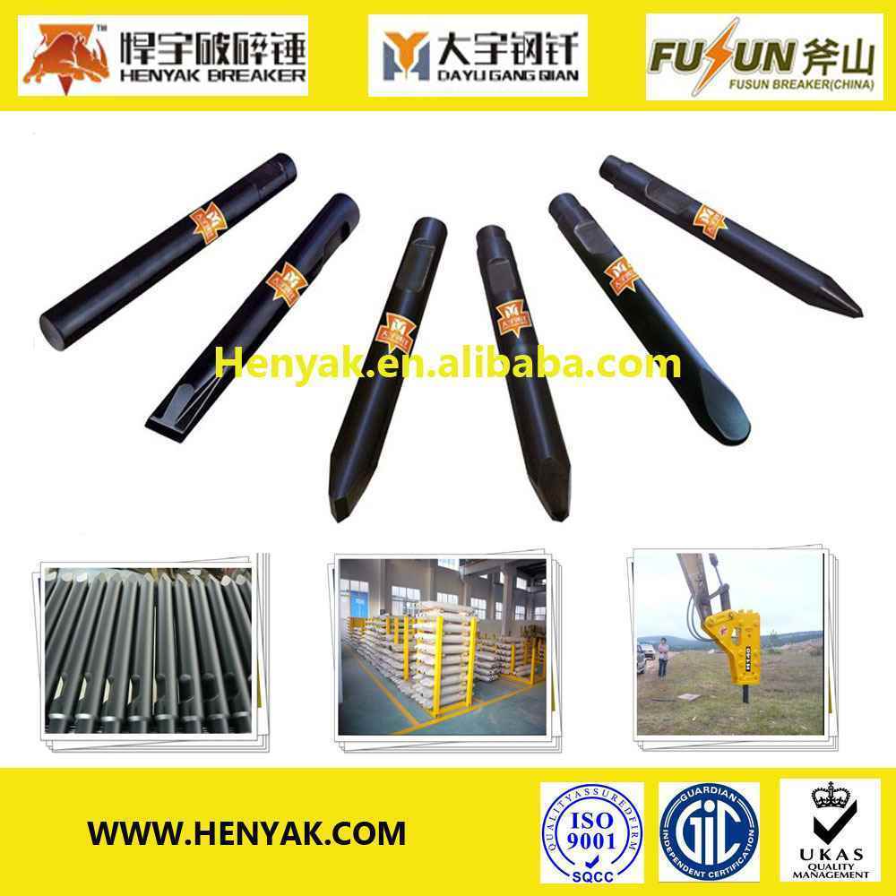 Forging Chisel/Breaker Tools Used for Hydraulic Breaker Hammer Mouted Excavator Part