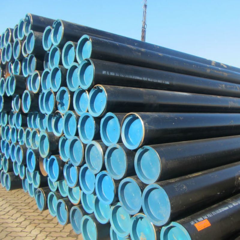 API 5L Psl1 ERW Steel Pipe with Plastic Caps (BB2014)