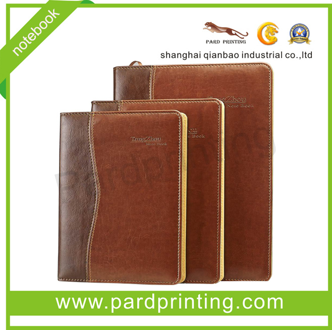 2014 Popular Hard Cover Leather Notebook (QBN-1119)