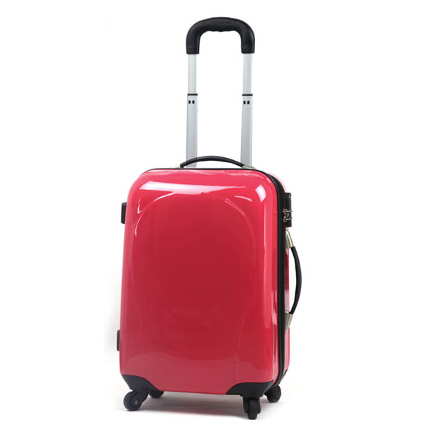 PC Luggage Beauty Red Travel Case Trolly Suitcase (HX-W3626)