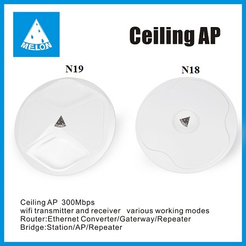 Ceiling Ap WiFi Access Point/WiFi Bridge/WiFi Repeater, Melon N18/N19