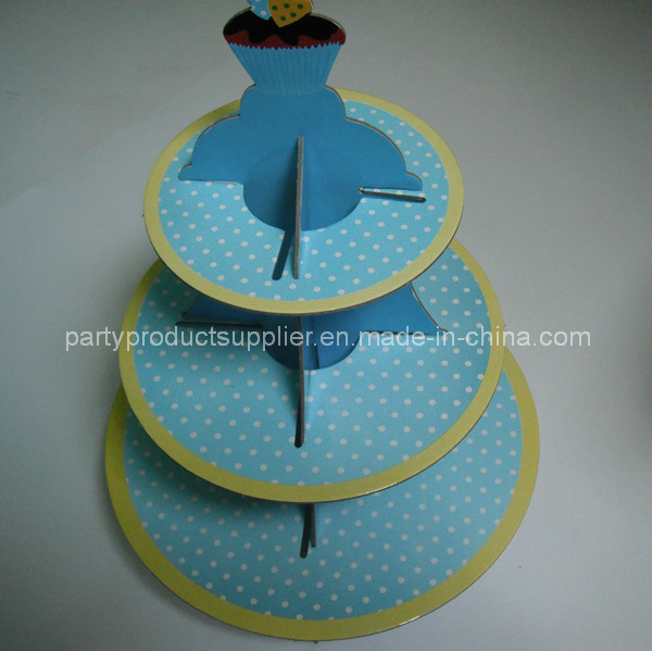 Cake Accessory Blue Polka DOT Cupcake Stand