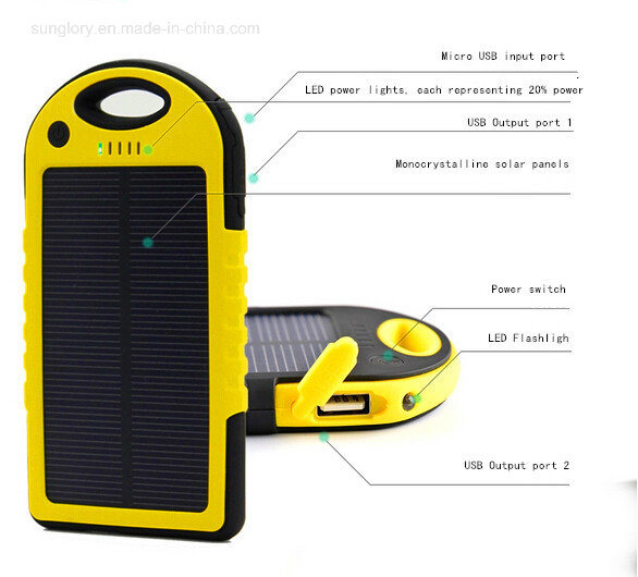Solar Charger for Mobile Phone with Water-Proof