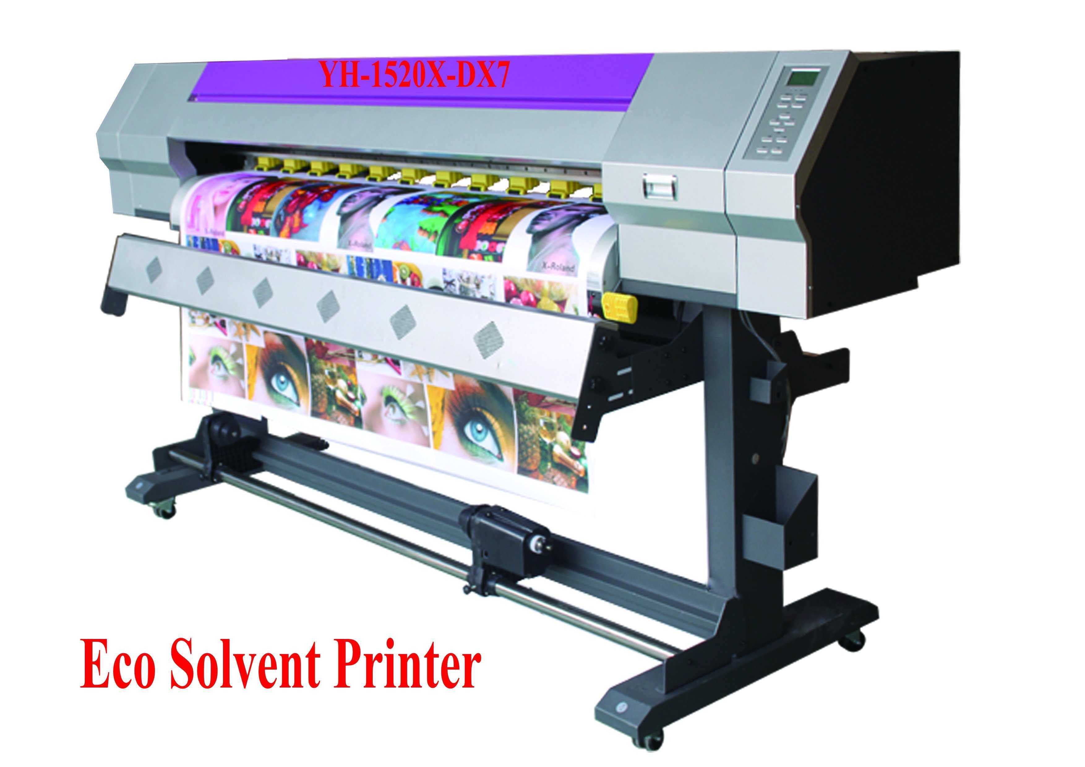 1.52m Eco Solvent Printer with 1440dpi YH-1520X-DX7