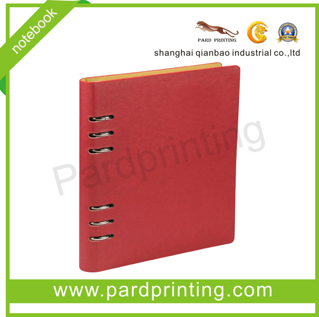 Custom Spiral PU Leather Notebook (QBN-1472)