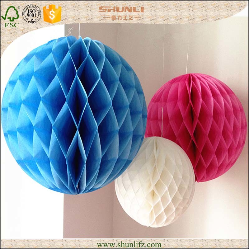 Wedding Party Favors Round Tissue Paper Honeycomb Balls