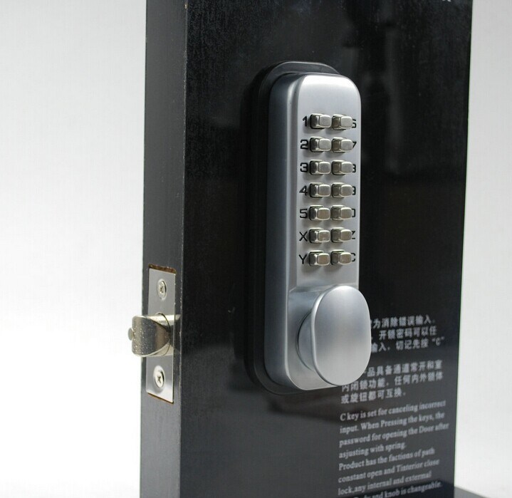 Brass Polished Security Mechanical Digital Keypad Code Door Lock