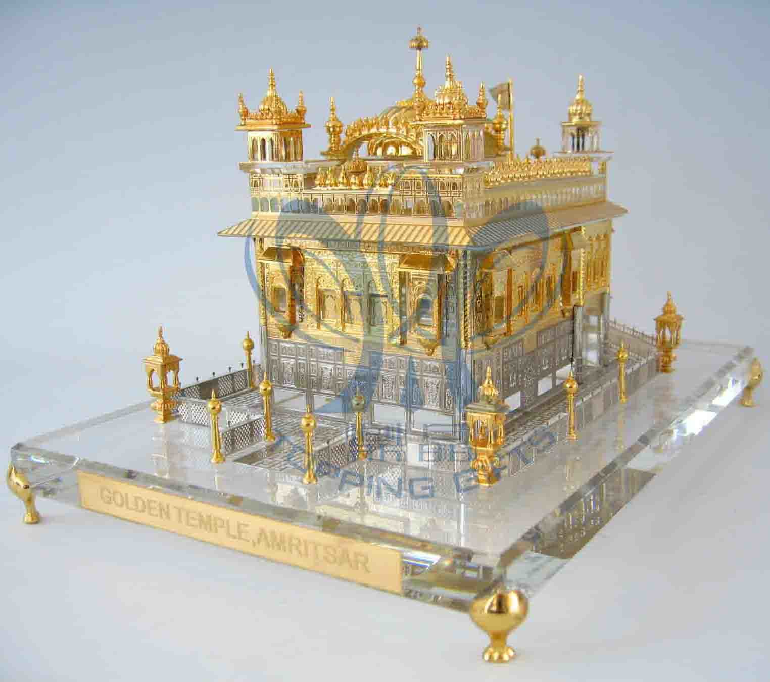 Golden Temple (Crystal And Gold Model) Large
