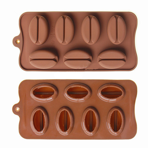 2015 Silicone Coffee Bean Ice Tray
