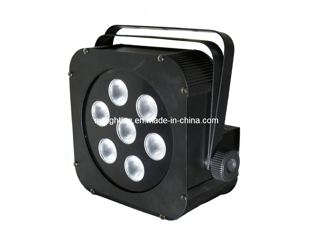 LED Plat PAR/Stage Light 7*15W Rgbwa In1 Multi-Color LED Wall Washer Light