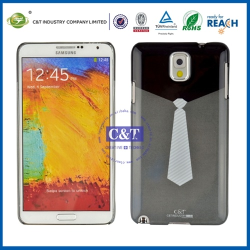 C&T Special Tie Pattern PC Cover for Note 3 Case