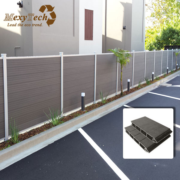 Waterproof Garden Wood Plastic Composite Fence/WPC Outdoor Fences