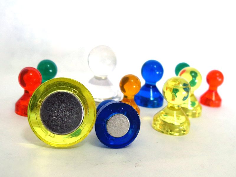 Clear Magnetic Push Pins Office Supplies