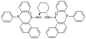 CAS: 205495-66-5, (1S, 2S) - (-) -1, 2-Diaminocyclohexane-N, N'-Bis (2-DIPHENYLPHOSPHINO-1-NAPHTHOYL)