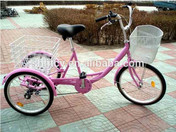 Popular Pink 24inch & 20 Inch Tricycle for Adult