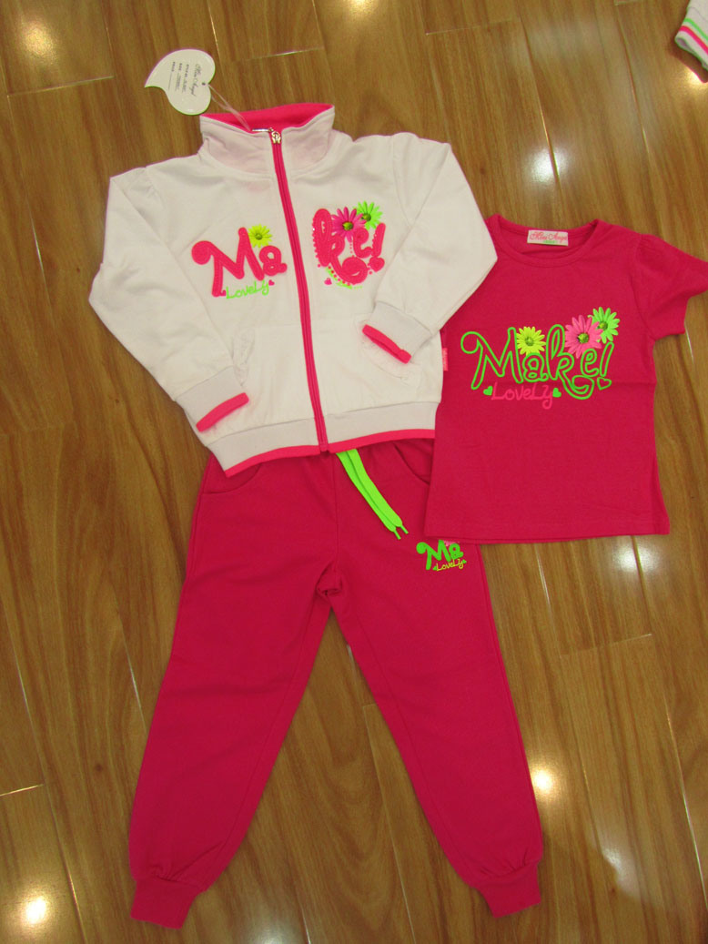 Girl's Suit French Terry Frabic Sports Wear