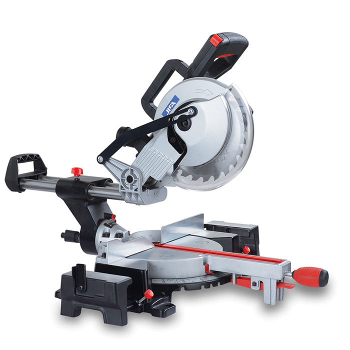 210mm 1200W Steel / Aluminum / Wood Cutting Multi Function Compound Miter Saw