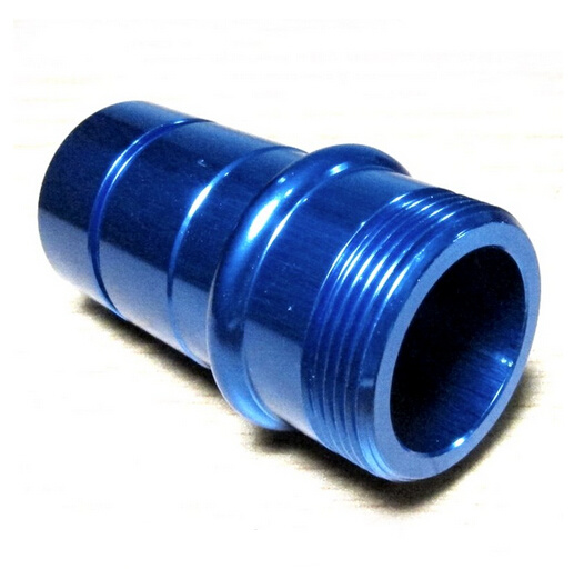 Stainless Steel Fitting, Aluminum Color Anodized Tube Connector