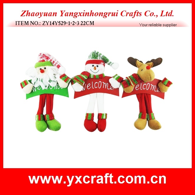 Christmas Decoration (ZY14Y529-1-2-3 22CM) Christmas Welcome Decoration