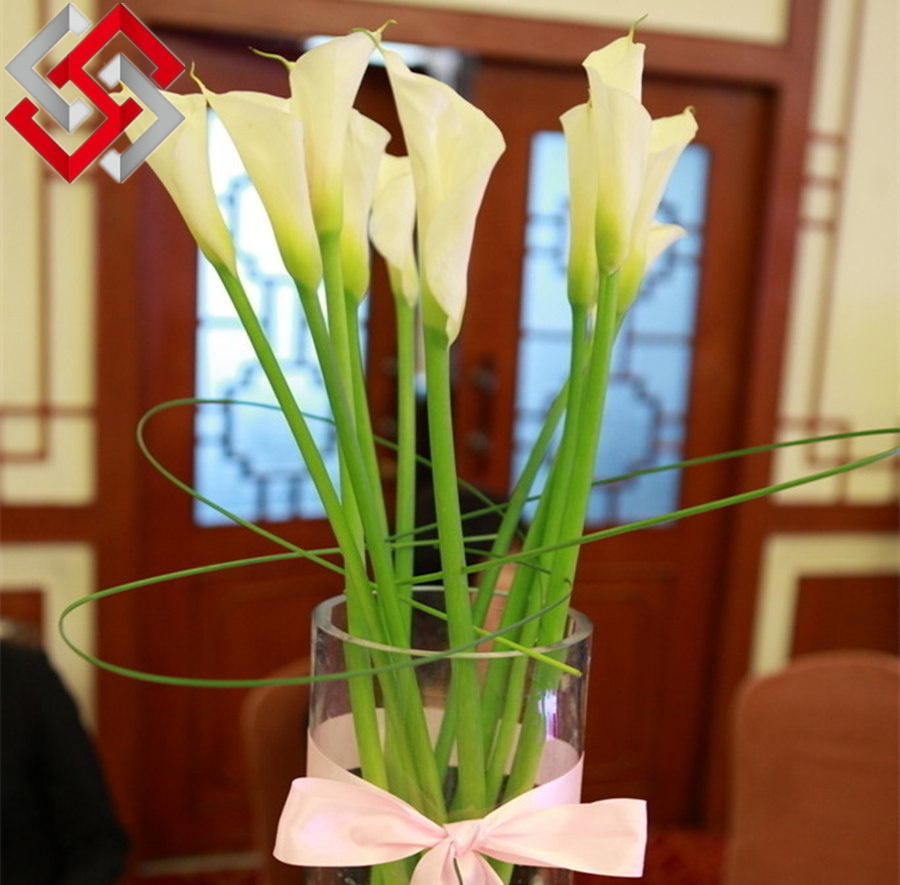 Artificial PE Flower Calla Lily, Pure Hand-Make Wedding Artificial Flower