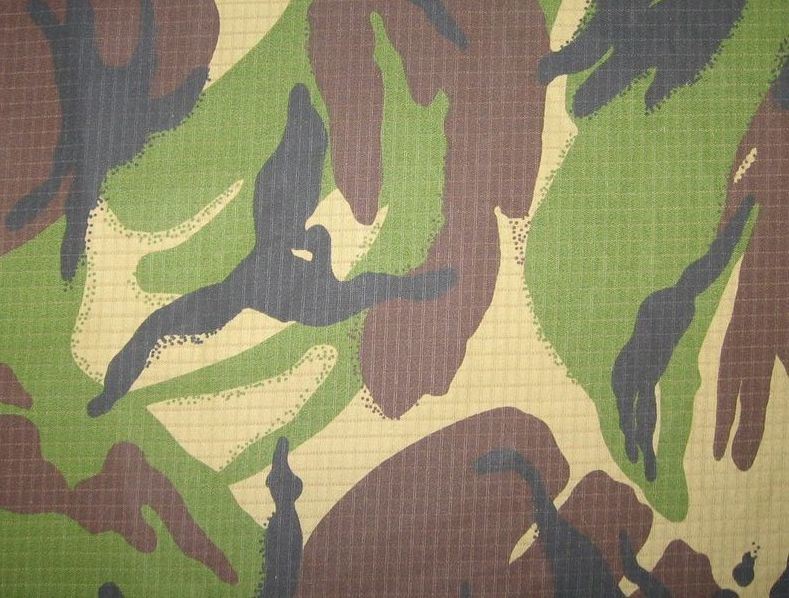 Military Woodland Camouflage T/C Anti-Infrared Ripstop Fabric