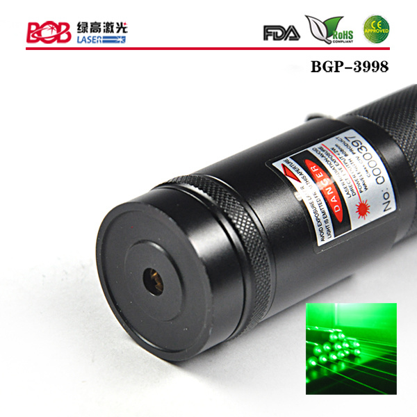Adjustable Focus 100mw Green Laser Torch (BGP-3998)