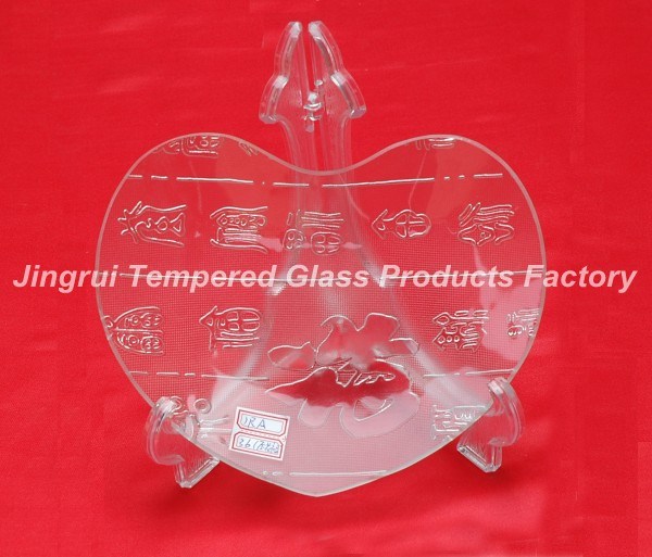 Clear Tempered Glass Plate_Heart Shape (JRABNORMITY)