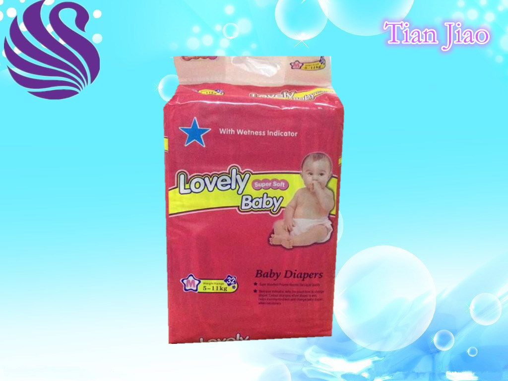 OEM PE Film Disposable All Sized Cotton Baby Diapers