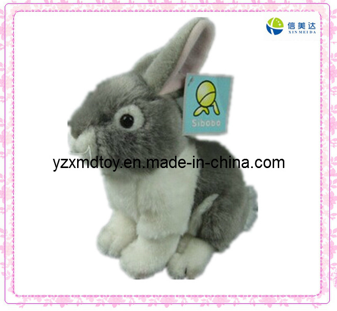 Sweet Plush Toy Cute Grey Rabbit Toy