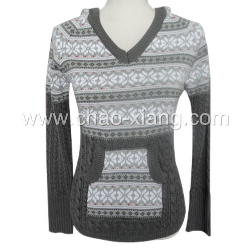 Women's Hooded Sweater (CX-W-029L)